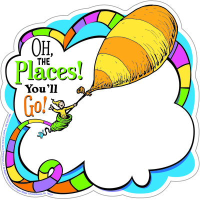 Oh the places, découpes en papier