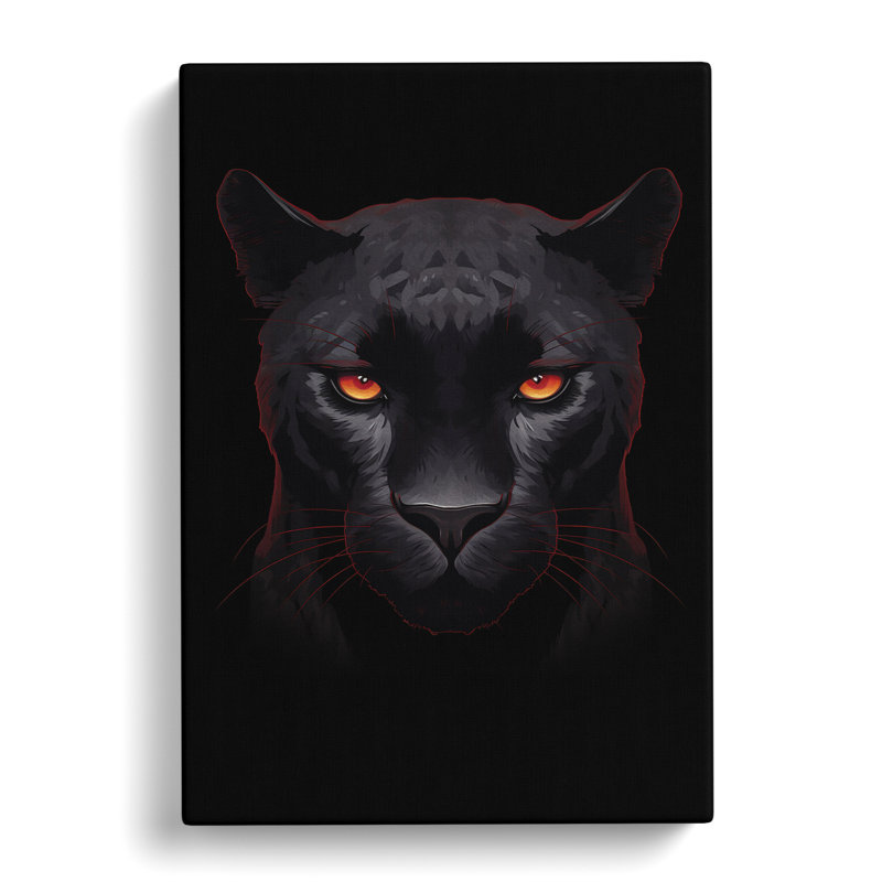 Panther Minimalism - Wrapped Canvas, 60cm H x 40cm W x 3cm D