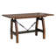 Ensemble de salle à manger 5 pièces avec table à hauteur de comptoir et 4 chaises à hauteur de comptoir au design industriel