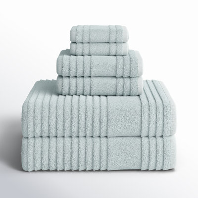 6 Piece Turkish Cotton Towel Set