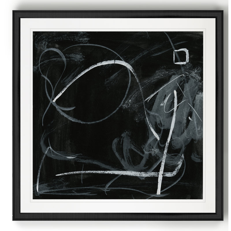 Erase ii', reproduction d’art, Cadre noir, H 30,5 po x l 30,5 po x P 1,5 po
