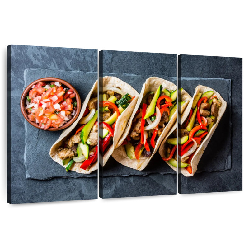 Yarlin Tacos De Cerdo, 28" H x 45" W