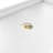 DreamLine SlimLine 32 inch D x 60 inch W x 2 3/4 inch H Single Threshold White Alcove Shower Base with 2 inch Polished Brass Center Round Drain-118322176-118322174