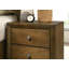1Pc Nightstand Bedside Table 2-Drawers