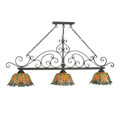 Rustic Lodge 3 - Light Bronze Pool Table Lights Pendant