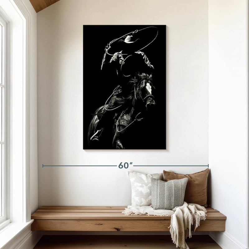 Mehar Scratchboard Rodeo VII, 45" H x 30" W