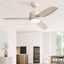 117CM 3-Blade Ceiling Fan with Lights, Remote Control-812991325-812991320