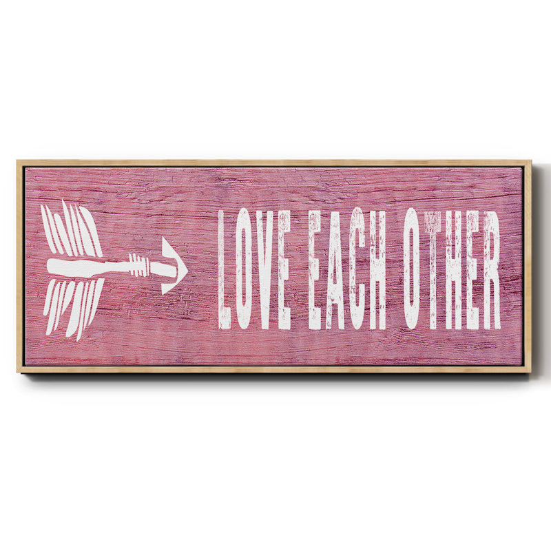 Love Each Other- Framed Canvas