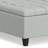 Harrison 36"W Upholstered Linen Look Fabric Transitional Square Lift-Top Ottoman With Hidden Storage-2065793142