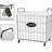 Metal Rolling Laundry Hamper with Handles