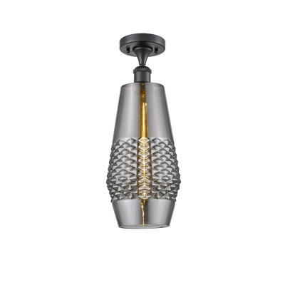 Glass Semi Flush Mount