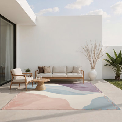 Tapis intérieur et extérieur Mist Blossom