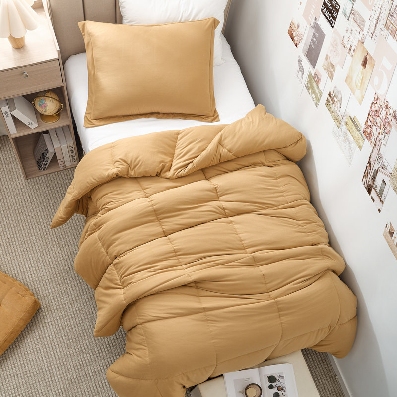 843249116695, Twin XL Comforter + 1 Standard Sham, Brown