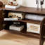 Medieval style living room TV stand