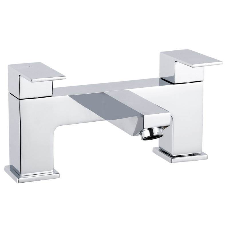 VeeBath Munro Square Bath Filler Mixer Tap, Chrome