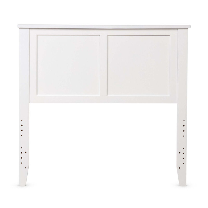 Tête de lit simple à panneau Jawon, Blanc