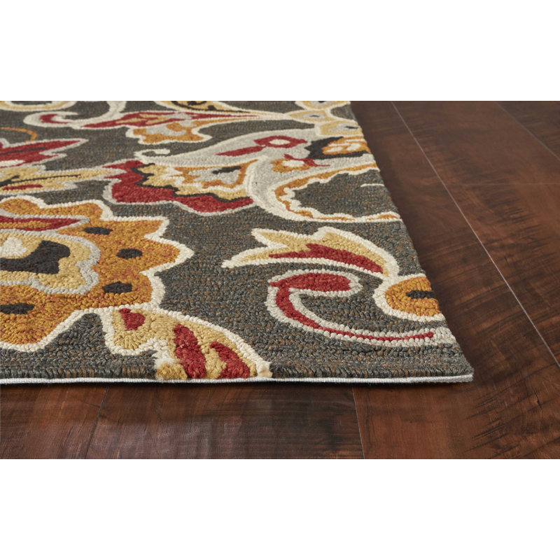 Tapis décoratif en polypropylène traité taupe 2 pi x 3 pi UV