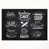 Toile avec cadre flottant noir