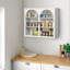 Armoire murale moderne à deux portes avec rangement à trois niveaux-1742425424