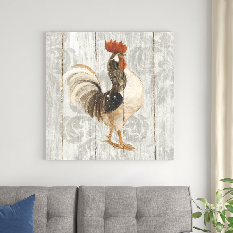 Farm Friend I On Barn Board, H 36 po x l 36 po
