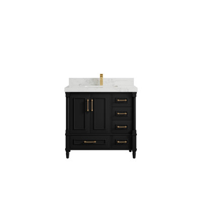 36'' Single Bathroom Vanity with Quartz Top