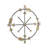 Elara Gold and Gray Wall Compass