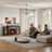 72'' Tv Stand Led For Tvs Up To 80'' With Electric Fireplace And Adjustable Shelves,black