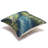 Marina Palm Border Indoor/Outdoor Floral Square Throw Cushion-1834997246