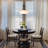 Jeilyn 4 - Light Fabric Shaded Drum Dining Room Chandelier