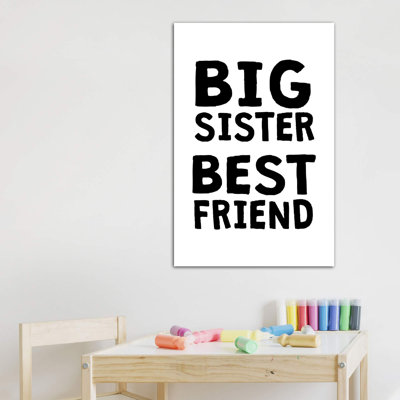 «Big Sister Best Friend», reproduction d'art textuel