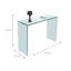 Rayfield 100cm Glass Console Table