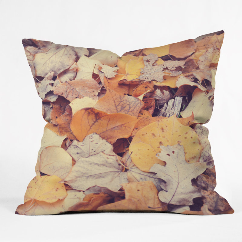 Fallen Leaves Throw Pillow, 16" x 16"