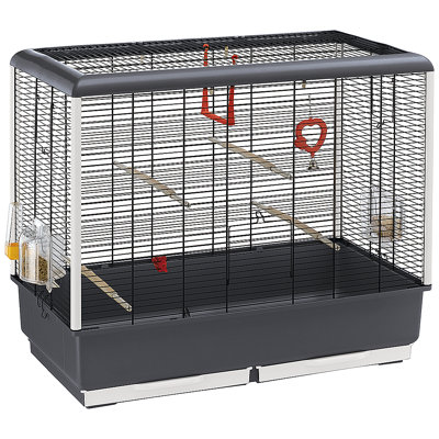 62cm Flat Top Table Top Bird Cage with Perch