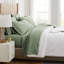 Ensemble de draps Southshore Basics de Southshore Fine Linens, vert foncé, en microfibre doublement brossée 100 g/m², poches profondes de 40 cm, comprenant 1 drap-housse, 1 drap plat et 4 taies d'oreiller, taille standard.-1400835381-1400835398