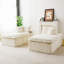 Chaise longue double en velours Turtle-683671758