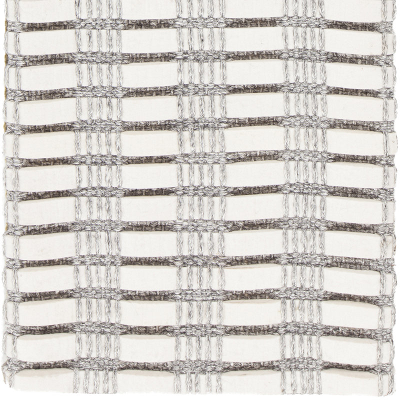 Tapis de zone ivoire tissé à la main Allerdale, Rectangle 7 pi 9 po x 10 pi 6 po
