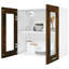 Black Hanging Glass Cabinet 60X31x60 Cm-1533874578