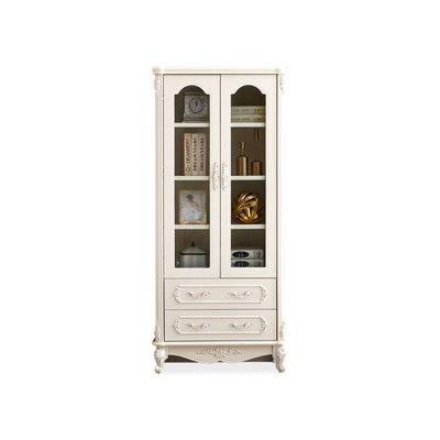 Modern White Manufactured Wood Display Stand