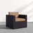 Arbedella Wicker Outdoor Lounge Chair-753966458