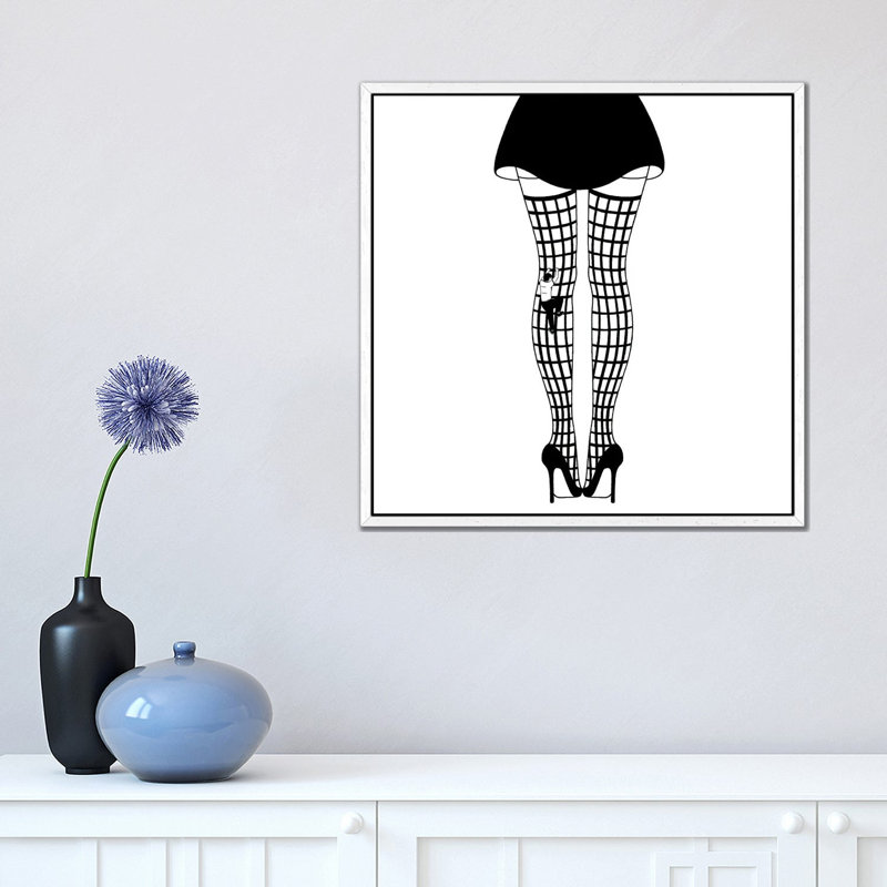 Clamber by Filippo Spinelli - Print on Canvas, White Framed, 45.72 cm H x 45.72 cm W