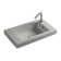 Ceramica Tecla By Nameeks Serie 35 23.62'' Glossy White Vitreous China Rectangular Bathroom Sink with Overflow