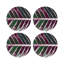 Sous-verres ronds en cuir tropical-119015385