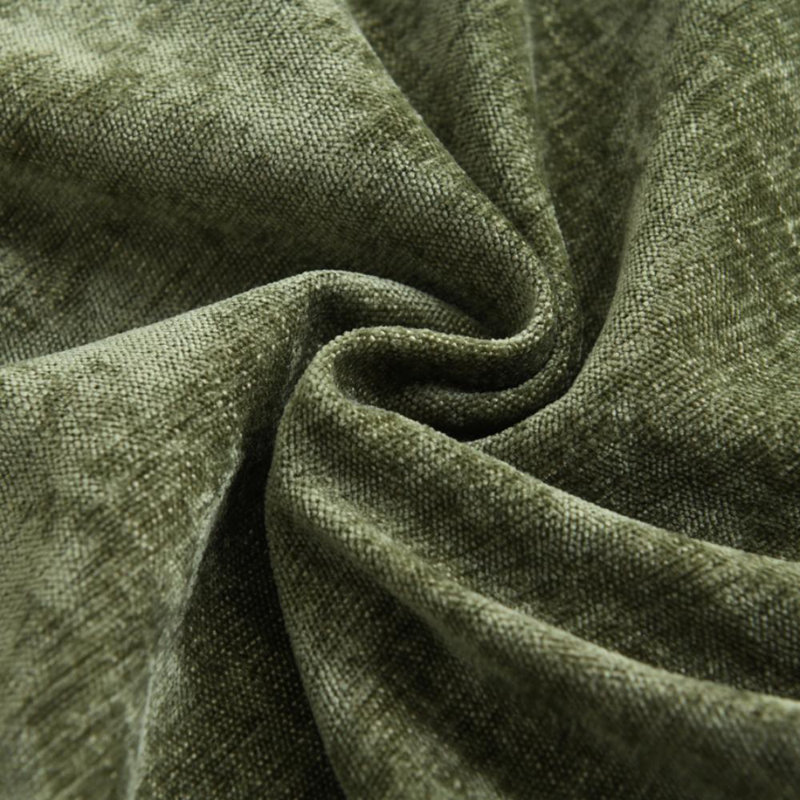 Super Soft Velvety Slub Heavy Chenille Decorative Pillow Cover with Flange (Set of 2), Rectangular 16"H x 24"W, Green