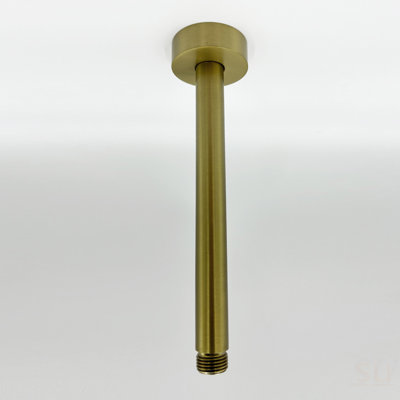 Shower Arm With Flange, 1/2 NPT Tapered Threads, Rain Shower Head Arm, Ceiling Mount Shower Extension Arm