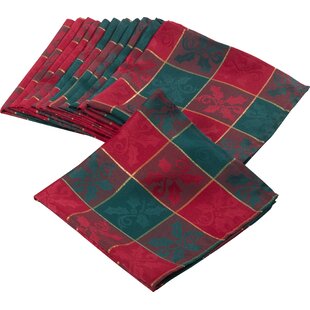 Christmas Cloth Napkins Buffalo Plaid Cloth Napkins Reusable - Temu