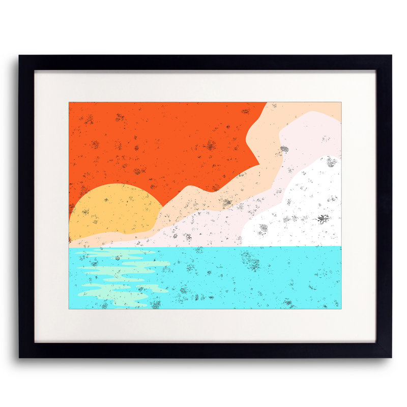 Skyline par Trish Sierer, Toile encadrée noire, H 24 po x l 32 po