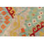 Tapis rouge / beige / bleu à motif géométrique en laine tissé à plat Rectangle 9 pi 1 po x 12 pi 3 po Bronwood