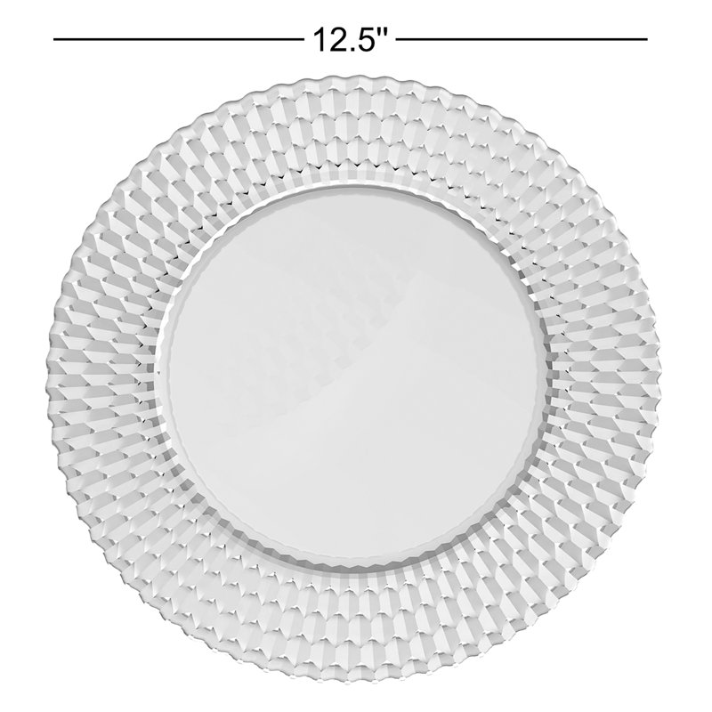 Villeroy & Boch Boston 12.5" Crystal Dinner Plate, Clear