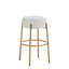 Tabourets de bar ronds de 30 po de hauteur, ensemble de 2 - Tabourets de salle à manger rembourrés contemporains pour cuisines, cafés et bars - Comprend des pieds de support robustes-1508841152-1508841156