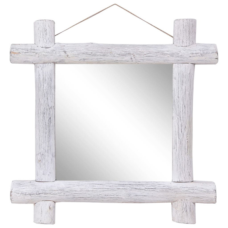 Arely Wood Flat Mirror